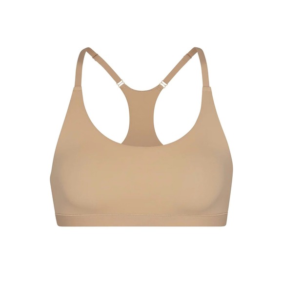SKIMS Fits Everybody Scoop Neck Bra Clay Tan BR-SCN-1712 Large NWT - Picture 2 of 8